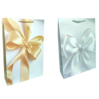 Подарунковий пакет картонний, 200 г/м², З бантом, 40x55x15 см, 2 шт. в упаковці (В асортименті)