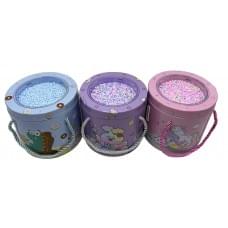 Скарбничка металева з кульками "Зайчик,Динозавр,Єдиноріг" 12,5см 3в.(8*12)