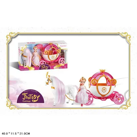 Карета лялька ходить музика світло 121A