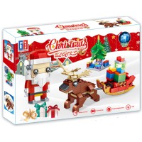 Конструктор Дід Мороз сани ялинка подарунки 245 деталей 123-495
