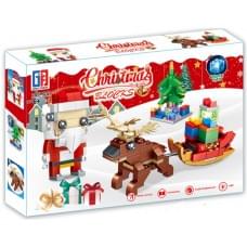 Конструктор 245 деталей "Д.Мороз, сани, ялинка, подарунки" (2*30)
