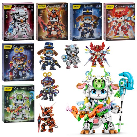 Конструктор робот-тварина від 547 деталей (в асортименті) 8816-8821