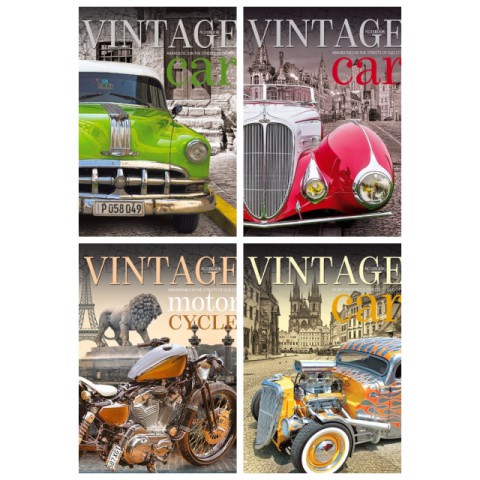 Блокнот, 70 г, інтегральна обкладинка, А5, 80 аркушів, метал+лак, лінія, дизайн 17108-17111 (В асортименті)