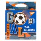 Олівці воскові кольорові Yes Football, 12 шт.