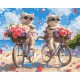 Набір для розпису по номерах Літній велопробіг, 40x50 см, КНО6634