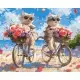 Набір для розпису по номерах Літній велопробіг, 40x50 см, КНО6634
