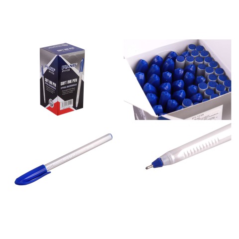 Ручка масляна Piano Correct, 0.7 мм, синя, 50 шт., 1159-PT-BL