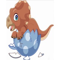 Набір для розпису по номерах Народження дракончика, Strateg, 30x30 см, ES153