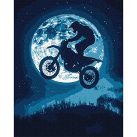 Набір для розпису по номерах Нічний драйв з фарбами металік, Ideyka, 40x50 см, КНО8580