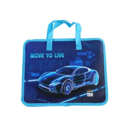 Тека пластикова з текстильними ручками Kidis, Move to Live