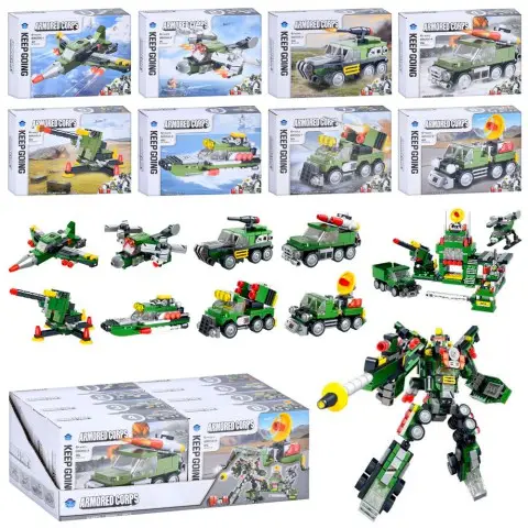 Конструктор Військова техніка, від 84 деталей, (В асортименті)