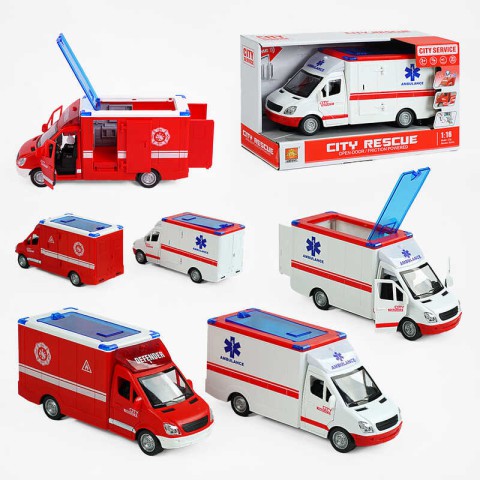 Машина музична, світло, звук, відчиняються двері (В асортименті)