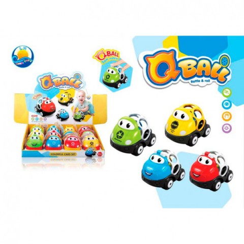 Брязкальце машинка, 9.5 см, кулька, 12 шт. в упаковці, 34x32x8 см