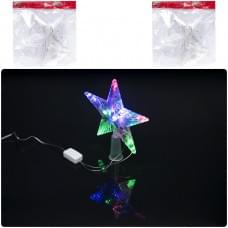 Верхушка электрическая "Звезда малая" 14см LED D-33