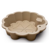 Пісочниця-басейн Квітка Фламінго, світло-коричнева, d80 см