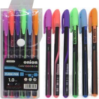 Набір гелевих ручок, 6 шт., неон, PVC