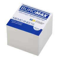 Блок білого паперу для нотаток Jobmax, 90x90x80 мм, 1000 аркушів, несклеєний