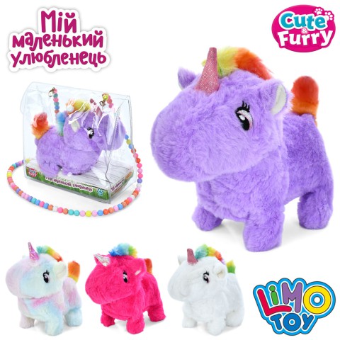 Конячка інтерактивна, 18 см, звук, плюш, 777-22D