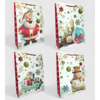 Подарунковий пакет Новорічні веселощі 31×42×12 см (В асортименті) bl2502-440