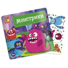 Набор для творчества с наклейками Монстрики