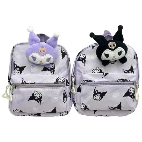 Рюкзак дитячий із тканини Зайчик Kuromi об’ємний, 22x19x11 см, 1989 (В асортименті)