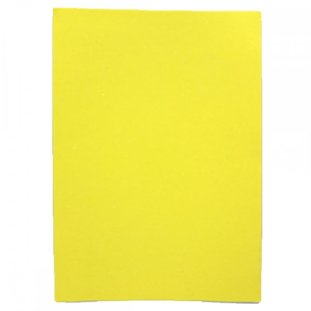 Фоамиран EVA 1.7±0.1MM "Желтый" Fluorescent Glitter HQ A4 (21X29.7CM) 10PC/OPP