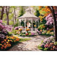 Набір для розпису по номерах Квіткова галявина, 40x50 см