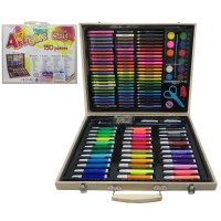 Набір художній 150 предметів у дерев'яній валізі ВЕ-150