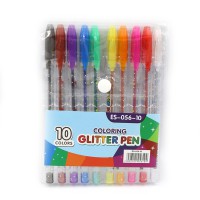 Набір гелевих ручок Glitter Pen, 10 шт., PVC