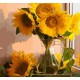 Набір для творчості алмазна картина Соняхи у вазі Strateg HEE13819, 30x30 см