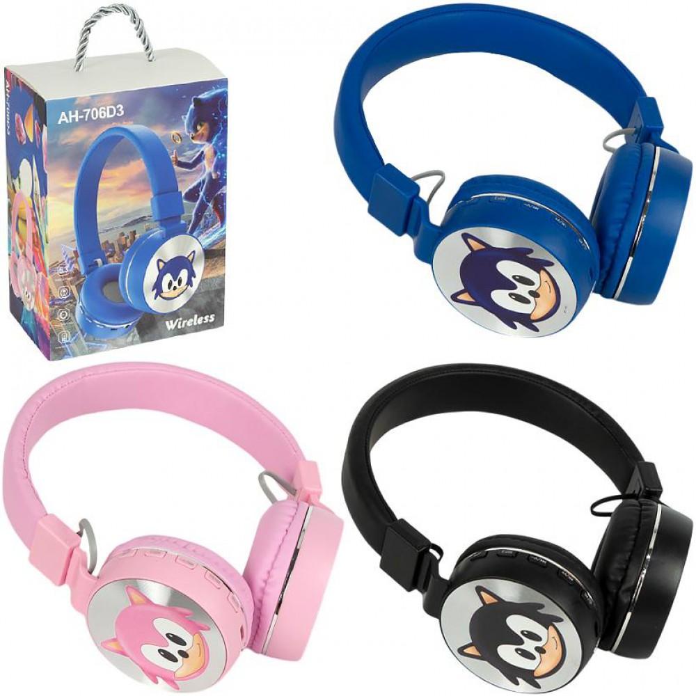 Наушники накладные Bluetooth с мультяшным персонажем AH-706D3