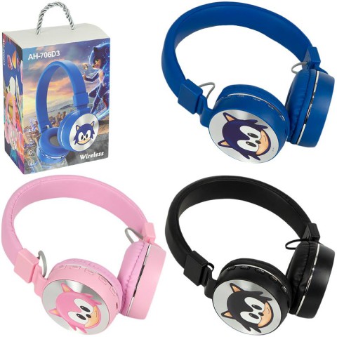 Навушники Bluetooth з мультяшним персонажем Сонік AH-706D3