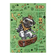 Папка для тетрадей Cool, картонная, на резинках, В5+, 175x240x25 мм, KIDS Line