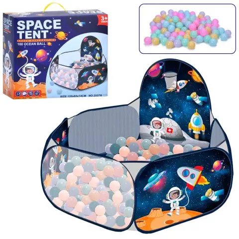 Намет-манеж з баскетбольним кільцем, кульки, MR1476