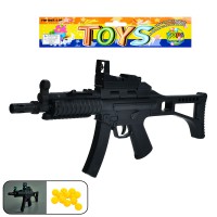 Автомат ігровий, 57 см, пластикові кулі, приціл, лазер, світло, 999A