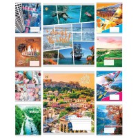 Зошити учнівські 36 аркушів клітинка Тверда ТЕ41409 МІКС КВ3, 20 шт. в упаковці