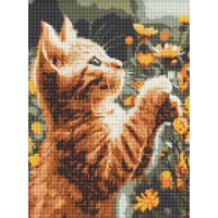 Набір з алмазною мозаїкою Рудий пухнастик AMO8043, 30x40 см