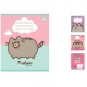 Зошити учнівські 12 аркушів лінія. YES Pusheen, 25 шт. в упаковці