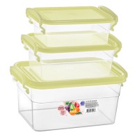 Контейнери харчові з ручками NP-62к набір 3 шт (0,55/0,95/2 л)