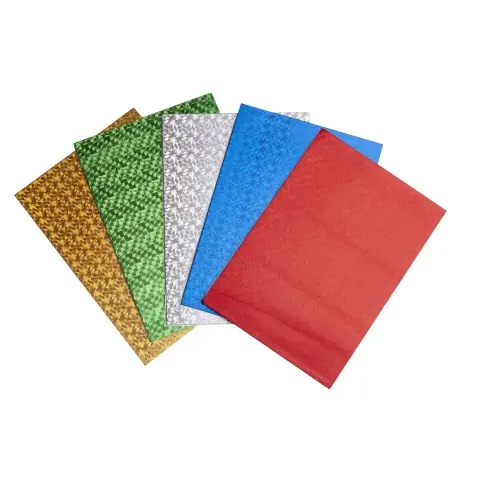 Фоаміран голографічний із клейким шаром KIDS Line, 2 мм, А4, 5 аркушів в упаковці (В асортименті)