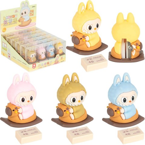 Точилка Монстрик з гумкою NO-831