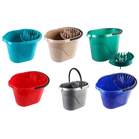 Відро з відтискачем для швабри 14л