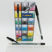 Ручка кулькова BEIFA, чорна, 50 шт., 927-AA-BL