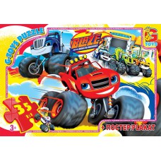 Пазли ТМ "G-Toys" із серії "Blaze" (Блейз), 35 елементів ZE013