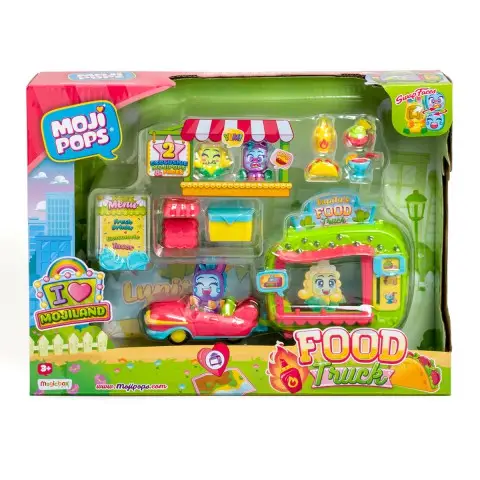 Ігровий набір Moji Pops – Фургончик з їжею, 2 фігурки, аксесуари