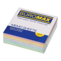 Блок паперу для нотаток Люкс Декор Pastel, 90x90x30 мм, склеєний