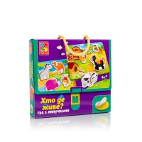 Гра з липучками Хто живе?, VT1302-26