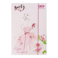 Папка для праці Beauty, картонна, на гумках, А4+, 300x212x28 мм, KIDS Line