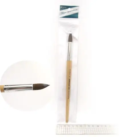 Пензель поні круглий M-10, ГОСТ №10, 10 шт. в упаковці, 10-K-P