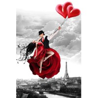 Алмазна мозаїка на підрамнику Закохані 40×50 см 71807_BGLE